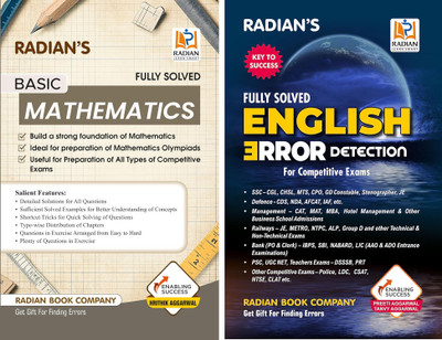 Basic Mathematics Guide Book For JNV, Sainik School (AISSEE), RMS, Class 5-8 And Other Entrance & Competitive Exams & English Error Detection Fully Solved Book Other Competitive Exams In English (2025) Pack Of 2 Book's(Paperback, Preeti Aggarwal) Basic Mathematics Guide Book For JNV, Sainik School (AISSEE), RMS, Class 5-8 And Other Entrance & Competitive Exams & English Error Detection Fully Solved Book Other Competitive Exams In English (2025) Pack Of 2 Book's(Paperback, Preeti Aggarwal)