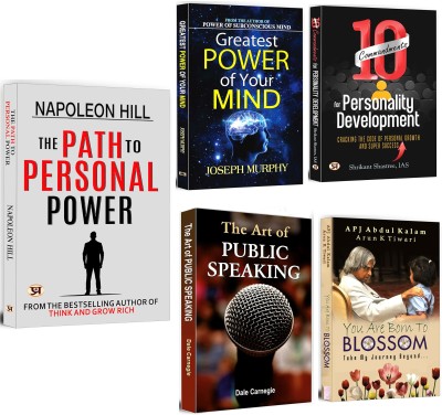 The Path To Personal Power + Greatest Power Of Your Mind + The Art Of Public Speaking + 10 Commandments For Personality Development + You Are Born To Blossom | International Bestseller Timeless Classic Self Help Books | Presentation Skills | Confidence | Personal Growth (Set Of 5 Books In English)(P