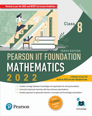 Pearson IIT Foundation Mathematics Class 8(paperbag, Trishna)