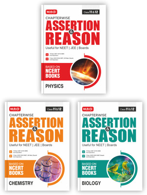 MTG Chapterwise Assertion & Reason Physics, Chemistry, Biology For NEET & Boards Exam (Class-11 & 12) - Available Previous 19 Years AIIMS & 5 Years NEET, JEE Main And Boards Exam A&R Questions (Based On NCERT Books)(Paperback, MTG Editorial Board)