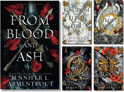 From Blood And Ash, A Kingdom Of Flesh And Fire, The Crown Of Gilded Bones, The War Of Two Queens, A Soul Of Ash And Blood, Jennifer L(Paperback, Jennifer L. Armentrout)