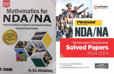 Mathematics For NDA And NA R.S. Aggarwal English With Arihant Prahar NDA/NA Sectionwise-Chapterwise Solved Papers (2024-2014)(Paperback, RS AGRWAL, Jainesh Jaiswal)