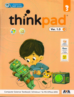 Thinkpad Ver. 1.0 Class - 3 (Computer Science Textbook | Windows 7 & Ms Office 2010)(Paperback, Team AVA)