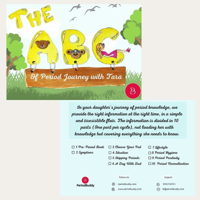 PeriodBuddy First Period Book Set (10 Parts) - The ABC Of Period Journey With Tara, A Menstruation Comic Book For Teenager Young Girls(Perfect Paperback, PeriodBuddy)