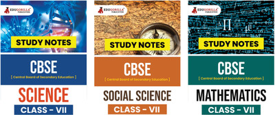 CBSE Class VII Notes Combo - Mathematics, Science, Social Science | Set Of 3 Guide Books In English | Complete Study Material With Solved MCQs(Paperback, EduGorilla Prep Experts)