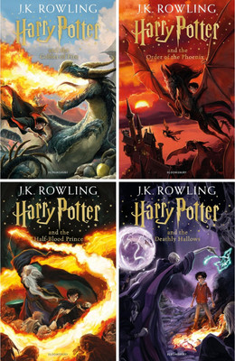 Combo Of 4 Books:Harry Potter And The Goblet Of Fire + Harry Potter And The Order Of The Phoenix + Harry Potter And The Half-Blood Prince + Harry Potter And The Deathly Hallows(Paperback, J K Rowling) Combo Of 4 Books:Harry Potter And The Goblet Of Fire + Harry Potter And The Order Of The Phoenix + Harry Potter And The Half-Blood Prince + Harry Potter And The Deathly Hallows(Paperback, J K Rowling)