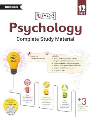 Full Marks Psychology Complete Study Material Class 12 | Based On Latest NCERT Textbook Psychology | Includes Chapterwise Summary, Solved Q/A, Practice Papers And More Paperback – 11 August 2025(Paperback, Hindi, full marks) Full Marks Psychology Complete Study Material Class 12 | Based On Latest NCERT Textbook Psychology | Includes Chapterwise Summary, Solved Q/A, Practice Papers And More Paperback – 11 August 2025(Paperback, Hindi, full marks)
