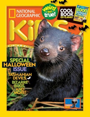 National Geographic Kids October 2022 - Special Halloween Issue: Tasmanian Devils, Bizarre Bugs, And More!(Paperback, National Geographic)