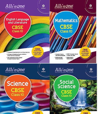 All In One- English Language And Literature + All In One Class 10th Mathematics + All In One Class 10th Science + All In One-Social Science For CBSE Exam Class 10 Combo (Set Of 4 Books)(Paperback, ARIHANT EXPERTS) All In One- English Language And Literature + All In One Class 10th Mathematics + All In One Class 10th Science + All In One-Social Science For CBSE Exam Class 10 Combo (Set Of 4 Books)(Paperback, ARIHANT EXPERTS)