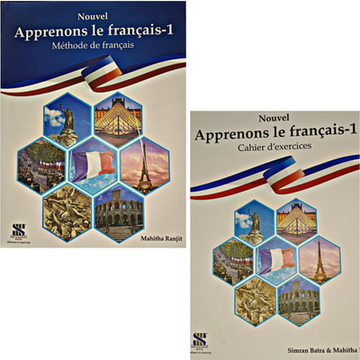 Saraswati Apprenons Le Francais Cahier D' Exercices (Workbook) + Methode De Francais ( Textbook) 1(Perfect Paperback, Simran Batra, Mahitha Ranji)