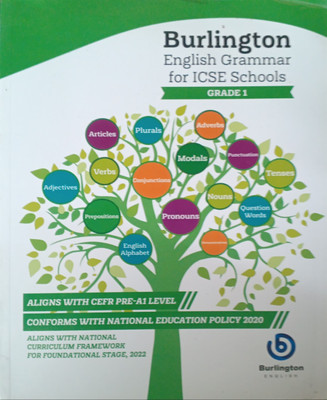 English Grammar For ICSE Schools Grade 1(Pepper back, Burlington english)