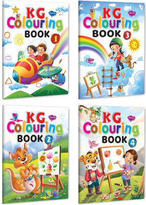 Sawan KG Colouring Book - 1 To 4 | Set Of 4 Books(Paperback, Manoj Publications Editorial Board)