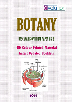 Botany Optional Hd Colour Printed Booklets By Evolution Institution For UPSC Mains Examination 2025(Hardcover, Evolution Institution)