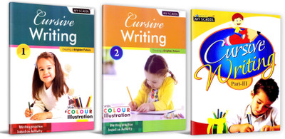 Combo 3 Book Of Cursive Writing Part 1 ,2 & 3(Paperback, Bookmate publisher)