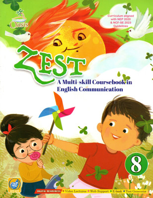 Oasis, Zest, A Multi-Skill Cousrebook In English Communication, Class-8(Paperback, RUPA GUPTA)