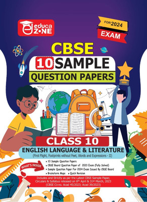 Educazone CBSE Sample Question Papers Class 10 English Language & Literature Book (For Board Exam 2024)(Paperback, Educazone Panel Of Experts)