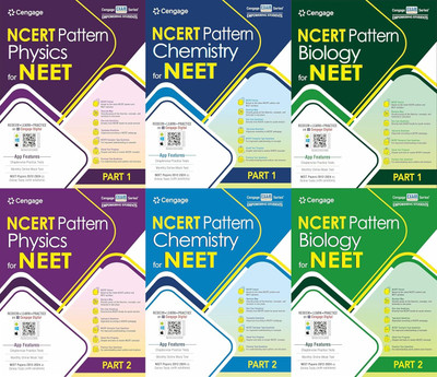 Cengage - NEET NCERT Pattern - Physics + Chem. + Bio. - Vols 1 & 2 - Set Of 6 Books - With NEET PYQs + Mock Tests + QR Code Digital Learning - For 2025 Exams(Paperback, cenegage) Cengage - NEET NCERT Pattern - Physics + Chem. + Bio. - Vols 1 & 2 - Set Of 6 Books - With NEET PYQs + Mock Tests + QR Code Digital Learning - For 2025 Exams(Paperback, cenegage)