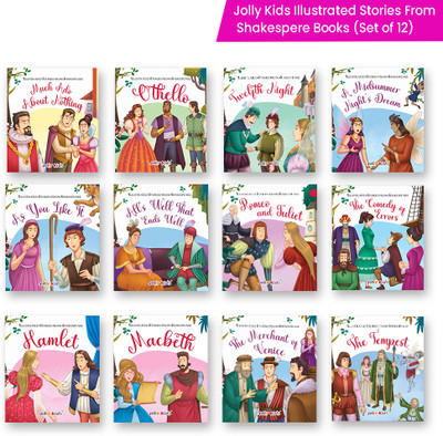 Shakespeare For Young Minds: Jolly Kids' Illustrated Stories Combo Set Of 12 Ages 6-12 Years| Family Bonding Through Classics Educational Literature(Paperback, Jolly Kids)
