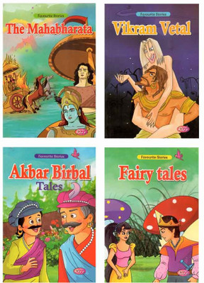 RG-The Mahabharata + Vikram Vetal + Akbar Birbal + Fairy Tales | Combo Pack Of Four Most Popular Folklore Story Books For Children(Paperback, Editorial Board)