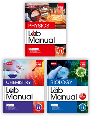MTG Lab Manual Class 11 Physics, Chemistry & Biology (Set Of 3 Books) | Based On CBSE Syllabus | Lab Experiments, Viva-Voce Question & NCERT Lab Manual Question(Paperback, MTG Editorial Board) MTG Lab Manual Class 11 Physics, Chemistry & Biology (Set Of 3 Books) | Based On CBSE Syllabus | Lab Experiments, Viva-Voce Question & NCERT Lab Manual Question(Paperback, MTG Editorial Board)