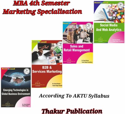 (Marketing-Specialization) MBA 4th Semester WITH COMMAN SUBJECT-Emerging Technologies In Global Business Environment, Total - 4 Books Set ACCORDING TO NEW SYLLABUS OF AKTU(Paperback, THAKUR PUBLICATION INHOUSE BOOK)