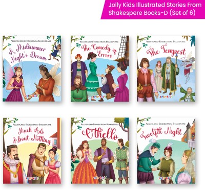 Shakespeare For Young Minds: Jolly Kids' Illustrated Stories E Combo Set Of 6 Ages 6-12 Years | A Midsummer Night's Dream, The Comedy Of Errors, Much Ado About Nothing, Othello, The Tempest, Twelfth Night(Paperback, Jolly Kids)
