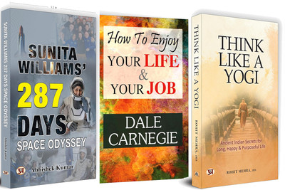 Ancient Indian Secrets For Long + How To Enjoy Your Life And Your Job + Sunita Williams' 287 Days Space Odyssey(Hardcover, Rohit Mehra, IRS, Dale Carnegie, Abhishek Kumar)