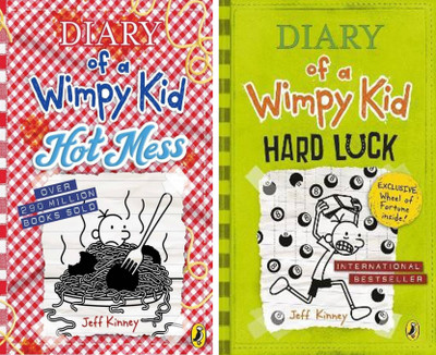 Diary Of A Wimpy Kid: Hot Mess + Diary Of A Wimpy Kid: Hard Luck(Paperback, Jeff Kinney)