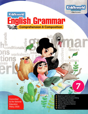 Kiddleworld, English Grammar With Comprehension & Composition, Class-7(Paperback, RISHI SANKHLA)