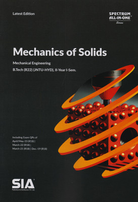 Mechanics Of Solids (ME) B.Tech II-Year I-Sem (R22) (JNTU-HYD) Latest 2024 Edition(Paperback, SIA Team Of Experts)