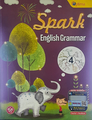 Optima Spark English Grammar Class - 4(paperpack, Dr. Parbha Mailk)