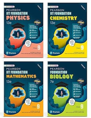 Pearson IIT Foundation' 2025 Class 9 Physics Chemistry Mathematics Biology | For NEET, JEE, NTSE & Olympiad Exams | JEE Practice Questions | Free Access To Online Assessments, Video Solutions & Interactive Tests(Paperback, TRISHNA) Pearson IIT Foundation' 2025 Class 9 Physics Chemistry Mathematics Biology | For NEET, JEE, NTSE & Olympiad Exams | JEE Practice Questions | Free Access To Online Assessments, Video Solutions & Interactive Tests(Paperback, TRISHNA)