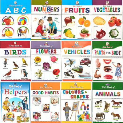 COMBO 12 English Early Learning Kids Preschool Picture Books(Paperback, MAHESH)