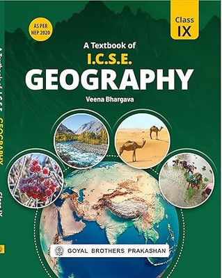 A Textbook Of ICSE Geography For Class 9 (2024 Edition)(Paperback, Veena Bhargava)