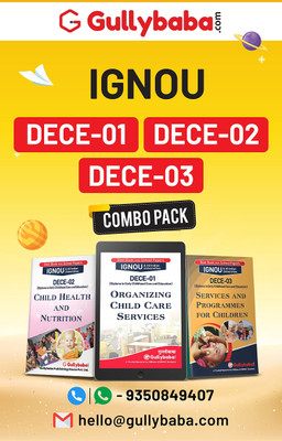 Gullybaba DECE Course DECE-01, DECE-02, DECE-03 In English COMBO Of IGNOU Help Books With Solved Previous Years Question Papers & Important Exam Notes [Paperback] Gullybaba.com Panel Paperback(Paperback, GULLYBABA)