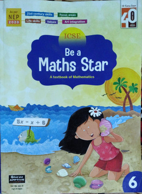 ICSE Be A Maths Star A Star A Textbook Of Mathematics Class 6(Pepper back, Monica Capoor)