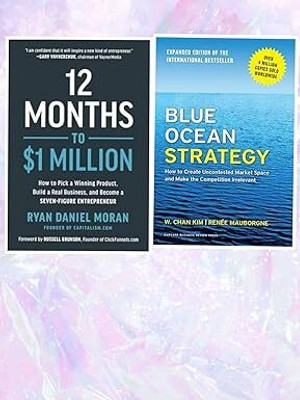 12 Month To 1 Million And Blue Ocean Strategy Combo Book Product Bundle In English , New1 Page Paperback – 1 January 2024(Paperback, By Team)