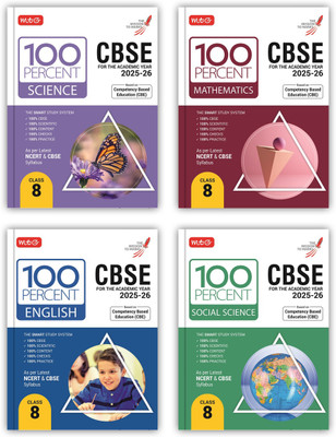 MTG CBSE Class-8 100 Percent Science, Mathematics, English & Social-Science For 2025-26 Exam (Set Of 4) | Chapter-Wise Question Bank, Theory, PYQs, Diagrams Available All In One Book(Paperback, MTG Editorial Board) MTG CBSE Class-8 100 Percent Science, Mathematics, English & Social-Science For 2025-26 Exam (Set Of 4) | Chapter-Wise Question Bank, Theory, PYQs, Diagrams Available All In One Book(Paperback, MTG Editorial Board)