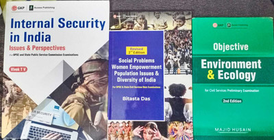 Internal Security In India Issues & Perspectives+Social Problems Women Empowerment Population Issues&Diversity Of India + Objective Environment & Ecology Combo (Set Of 3 Books)(Paperback, GKP TEAM) Internal Security In India Issues & Perspectives+Social Problems Women Empowerment Population Issues&Diversity Of India + Objective Environment & Ecology Combo (Set Of 3 Books)(Paperback, GKP TEAM)