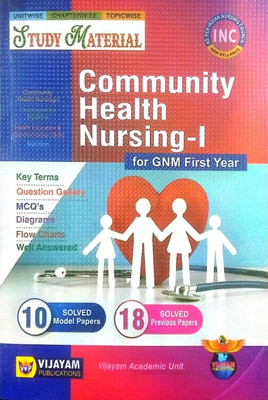 Study Material Of Community Health Nursing-I GNM First Year(Paperback, VIJAYAM PUBLISHER)