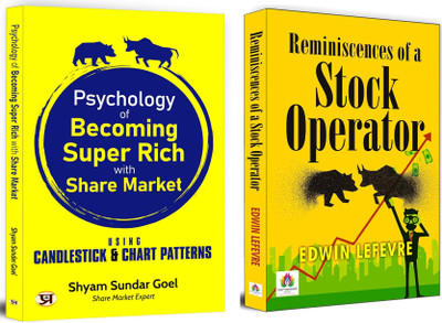 Psychology Of Becoming Super Rich With Share Market + Reminiscences Of A Stock Operator | Master The Psychology Of Stock Market Success And A Simple Yet Powerful Options Trading Strategy To Achieve Consistent Profits (Set Of 2 Books In English)(Paperback, Shyam Sundar Goel, Edwin Lefevre) Psychology Of Becoming Super Rich With Share Market + Reminiscences Of A Stock Operator | Master The Psychology Of Stock Market Success And A Simple Yet Powerful Options Trading Strategy To Achieve Consistent Profits (Set Of 2 Books In English)(Paperback, Shyam Sundar Goel, Edwin Lefevre)