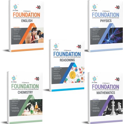 Hive Mind Foundation Course Class 10 English, Physics, Chemistry, Maths, Reasoning (5 Books Combo) For NTSE, STSE, JEE, NEET Olympiad Exam And Other Competitive Exams(Paperback, HiveMind Eduventures Editorial Board)