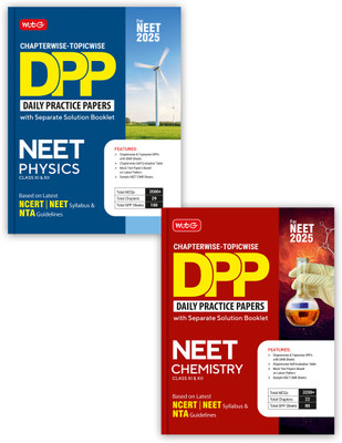 MTG Chapterwise Topicwise DPP NEET Physics & Chemistry (Daily Practice Papers) With Separate Solution Booklet | Mock Test Papers & OMR Sheet | Based On Latest NEET Exam 2025 Pattern (Set Of 2 Books)(Paperback, MTG Editorial Board)