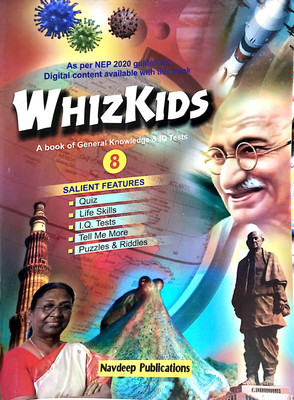 Whizkids A Book Of General Knowledge & Iq Tests Class 8(Paperback, MRS.D. BHANDARI)