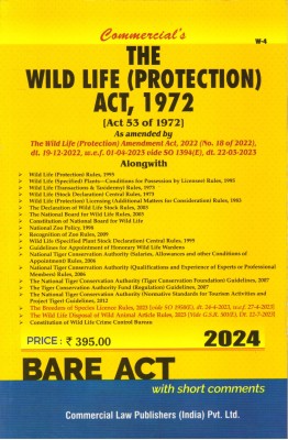 The Wild Life (Protection) Act 1972,(Paperback, COMMERCIAL LAW PUBLISHERS)