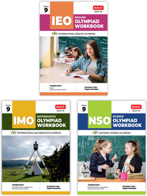 MTG NSO-IMO-IEO (Science, Mathematics & English) Olympiad Workbook Combo Class-9 (Set Of 3 Books) | MCQs, Previous Years Solved Paper & Achievers Section - SOF Olympiad Preparation Books For 2024-25 Exam(Paperback, MTG Editorial Board) MTG NSO-IMO-IEO (Science, Mathematics & English) Olympiad Workbook Combo Class-9 (Set Of 3 Books) | MCQs, Previous Years Solved Paper & Achievers Section - SOF Olympiad Preparation Books For 2024-25 Exam(Paperback, MTG Editorial Board)