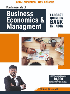 Connex CMA Foundation Fundamentals Of Management & Business Economics I 2026 Edition I More Than 3,300 MCQs, Theory Q&A And Objective Q&A I Largest Question Bank In India(Perfect Paperback, CA Vivek Dharamshi) Connex CMA Foundation Fundamentals Of Management & Business Economics I 2026 Edition I More Than 3,300 MCQs, Theory Q&A And Objective Q&A I Largest Question Bank In India(Perfect Paperback, CA Vivek Dharamshi)