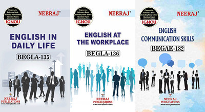 BEGLA-135 English In Daily Life BEGLA-136 English At The Workplace BEGAE-182 English Communication Skills(Paperback, Neeraj Expert Team)