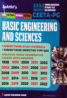 CEETA-PG Guide For BASIC ENGINEERING AND SCIENCES | Anna University Entrance Test | Important Study Materials, Q & A, Previous Years' Exam Solved Papers 1998 To 2022 | Latest(Paperback, V.SANTHANA KRISHNAN, C.S.Priyadarshini, K.Jayakumar)