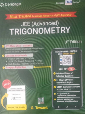 CENGAGE JEE [ ADVANCED ] TRIGONOMETRY 3rd EDITION WITH DPP BOOKLET(Paperback, G. TEWANI)